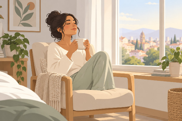 Rutina de mañana minimalista y realista