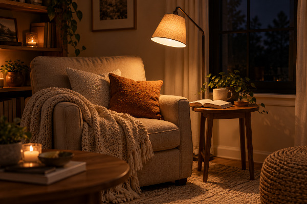 Iluminación cálida para transformar tu sala