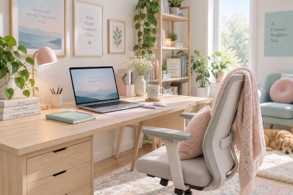 Decorar tu área de trabajo con colores pastel