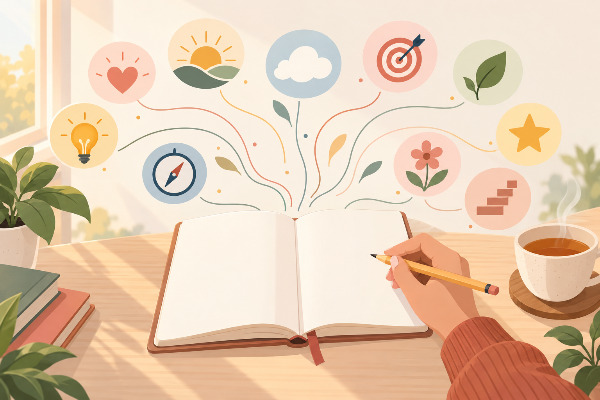 10 ideas de prompts para tu diario y organizar tu mente